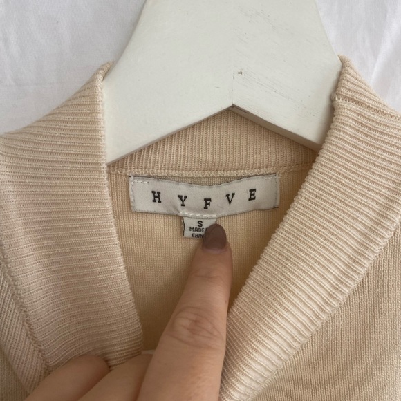 Hyfve Geo mini Dress beige Size Small - Picture 5 of 10